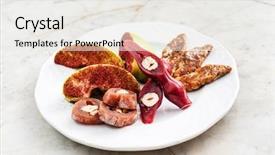  Presentation with coconut sap - Presentation theme with georgian sweetness from the sap background and a sky blue colored foreground