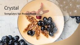  Presentation with nuts - Slides consisting of georgian sweetness from the sap background and a lemonade colored foreground