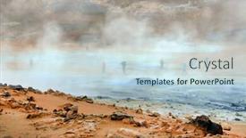  Presentation with geothermal - Amazing theme having geothermal-region-of-hverir backdrop and a lemonade colored foreground