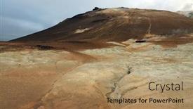  Presentation with geothermal - Audience pleasing theme consisting of geothermal-region-of-hverir backdrop and a coral colored foreground