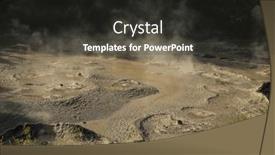  Presentation with high quality - Slide deck having geothermal-volcanic-park-with-geysers background and a dark gray colored foreground
