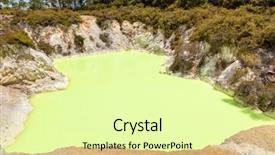  Presentation with geothermal - Cool new presentation theme with geothermie - image of geothermal activity backdrop and a blonde colored foreground