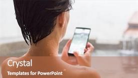  Presentation with hot spring - Beautiful PPT layouts featuring steam cell - rear view of asian mature backdrop and a  colored foreground