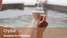  Presentation with hot spring - Audience pleasing slide set consisting of  backdrop and a  colored foreground