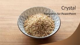  Presentation with rice bran - Audience pleasing slides consisting of germ or outer bran backdrop and a lemonade colored foreground