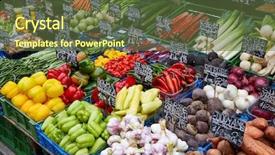  Presentation with market - Cool new presentation with german and prices in euro backdrop and a tawny brown colored foreground