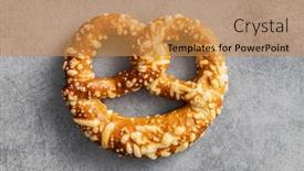 Presentation with german - Slide deck featuring german-bread-pretzel-with-baked background and a gold colored foreground
