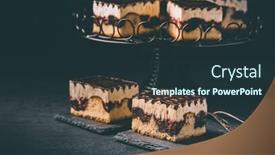  Presentation with danube - PPT theme with german-cake-donauwelle-danube-waves background and a tawny brown colored foreground