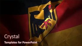  Presentation with german - Audience pleasing PPT layouts consisting of german flag bundesdienstflagge backdrop and a wine colored foreground