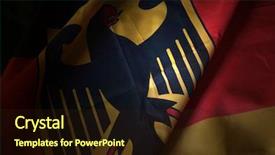  Presentation with german - PPT layouts enhanced with german flag bundesdienstflagge background and a wine colored foreground