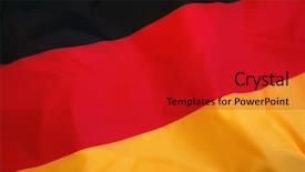 Presentation with german - Audience pleasing PPT layouts consisting of german flag bundesdienstflagge backdrop and a crimson colored foreground
