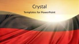  Presentation with german - Slide deck with german flag in front background and a yellow colored foreground