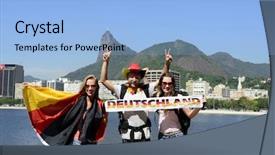  Presentation with sport management - Presentation design enhanced with systems thinking - computer network server system background and a light gray colored foreground