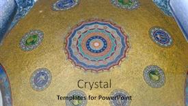  Presentation with istanbul - Slide deck enhanced with german fountain details - istanbul turkey background and a coral colored foreground