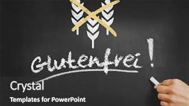 Presentation with gluten - Beautiful PPT theme featuring german glutenfrei gluten free backdrop and a dark gray colored foreground