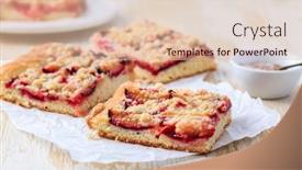 Presentation with yeast - Presentation featuring german-plum-cake-zwetschgenkuchen background and a lemonade colored foreground