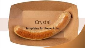  Presentation with german - Amazing slide set having german-sausage-isolated-on-white backdrop and a coral colored foreground