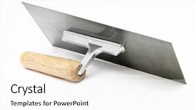  Presentation with german - Theme featuring german style lute trowel background and a white colored foreground