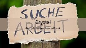  Presentation with english employability - Cool new slides with german term suche arbeit english backdrop and a  colored foreground