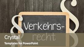  Presentation with burden of proof legal law - Beautiful slide deck featuring german word verkehrsrecht traffic law backdrop and a violet colored foreground