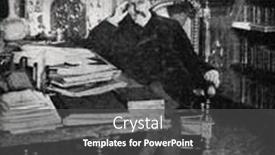  Presentation with german - Colorful presentation theme enhanced with german-writer-friedrich-von-spielhagen backdrop and a dark gray colored foreground