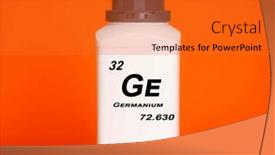  Presentation with laboratory chemical - Presentation with germanium-ge-chemical-element background and a gold colored foreground