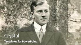  Presentation with 1930s - Beautiful presentation theme featuring germany-circa-1930s-vintage-photo backdrop and a gray colored foreground