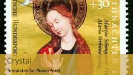  Presentation with god - Slide deck consisting of germany-circa-1991-a-stamp background and a gold colored foreground