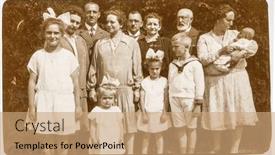  Presentation with twenties - PPT layouts enhanced with germany-circa-twenties-vintage-photo background and a coral colored foreground