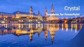  Presentation with indian classical singer - Colorful slides enhanced with neoclassic - dresden germany classical cathedrals backdrop and a cobalt blue colored foreground