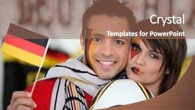  Presentation with law supporting of kidsoutdisabilities - Colorful slides enhanced with germany euro - couple supporting german football team backdrop and a violet colored foreground