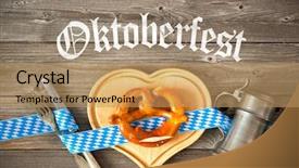  Presentation with food festival - Amazing slide set having germany food - oktoberfest beer festival template background backdrop and a coral colored foreground
