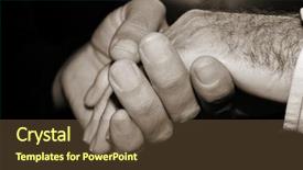  Presentation with old memories - Theme consisting of grandpa memories - closeup of a young man background and a tawny brown colored foreground