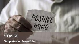  Presentation with old man - Colorful PPT theme enhanced with lifespan - closeup of an old caucasian backdrop and a tawny brown colored foreground