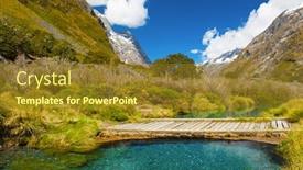  Presentation with new zealand - Amazing PPT layouts having gertrude-saddle-with-a-snowy backdrop and a tawny brown colored foreground