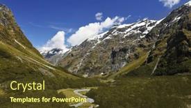  Presentation with new zealand - Slides enhanced with gertrude-seddle-with-a-snowy background and a tawny brown colored foreground