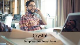  Presentation with office chair - Audience pleasing presentation consisting of gestion de relation client - successful asian businessman dressed backdrop and a coral colored foreground