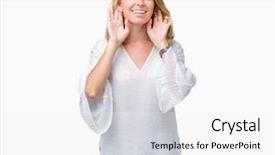  Presentation with elegant - Presentation theme enhanced with gesture curious for gossip hearing background and a white colored foreground