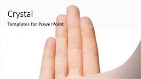  Presentation with human body parts - Cool new theme with gesture family count and body backdrop and a sky blue colored foreground