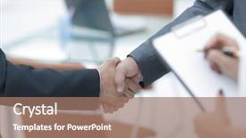  Presentation with gratitude - Presentation design with gesture gratitude - closeup handshake of business people background and a  colored foreground