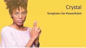  Presentation with shooting gun - Audience pleasing presentation design consisting of gesture playing killing shooting weapons backdrop and a light gray colored foreground