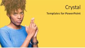  Presentation with shooting gun - Cool new presentation design with gesture playing killing shooting weapons backdrop and a light gray colored foreground