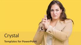  Presentation with shooting gun - Amazing PPT layouts having gesture playing killing shooting weapons backdrop and a yellow colored foreground