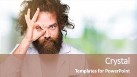  Presentation with eye popping funny cake pops - Amazing slides having gesture with hand smiling eye backdrop and a coral colored foreground