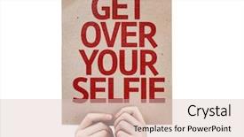  Presentation with selfie - PPT layouts consisting of get over your selfie card background and a lemonade colored foreground