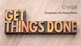  Presentation with abstract business - Beautiful theme featuring get-things-done-word-abstract backdrop and a lemonade colored foreground