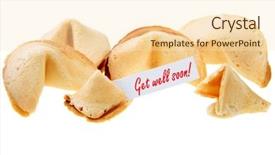  Presentation with well - Slides featuring get well soon - backlit fortune background and a lemonade colored foreground