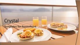  Presentation with escape room - Cool new slides with getaway winter escape or honeymoon backdrop and a coral colored foreground