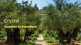  Presentation with gethsemane - Slide set consisting of gethsemane-garden-on-the-mount background and a tawny brown colored foreground