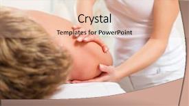  Presentation with lymphatic - PPT theme having gets massage or lymphatic drainage background and a lemonade colored foreground